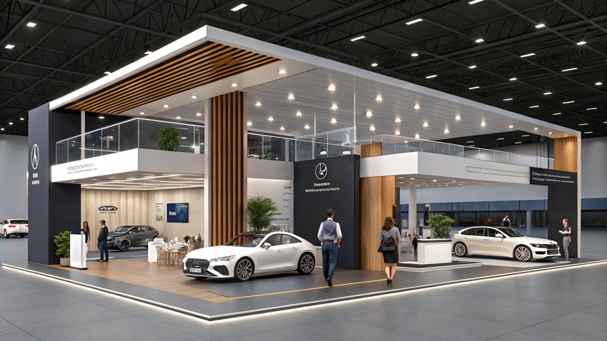 Stand à Étage Élégance et Performance Automobile